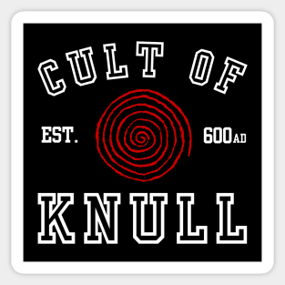 Cult Of Knull (white) Sticker